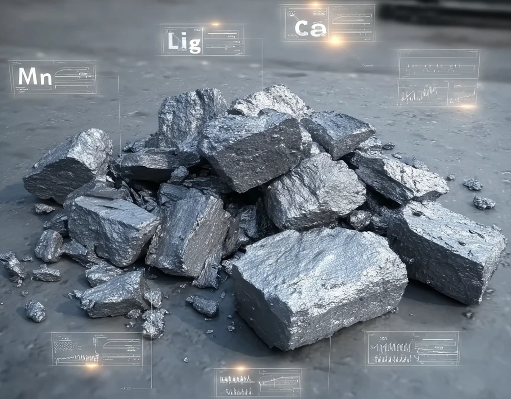 آنالیز شیمیایی فرو سیلیکو منیزیم