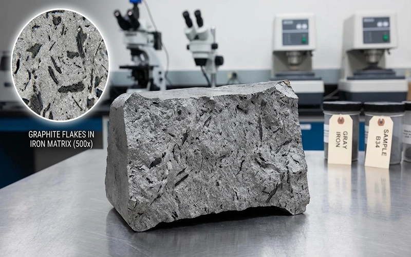 چدن خاکستری در آزمایشگاه